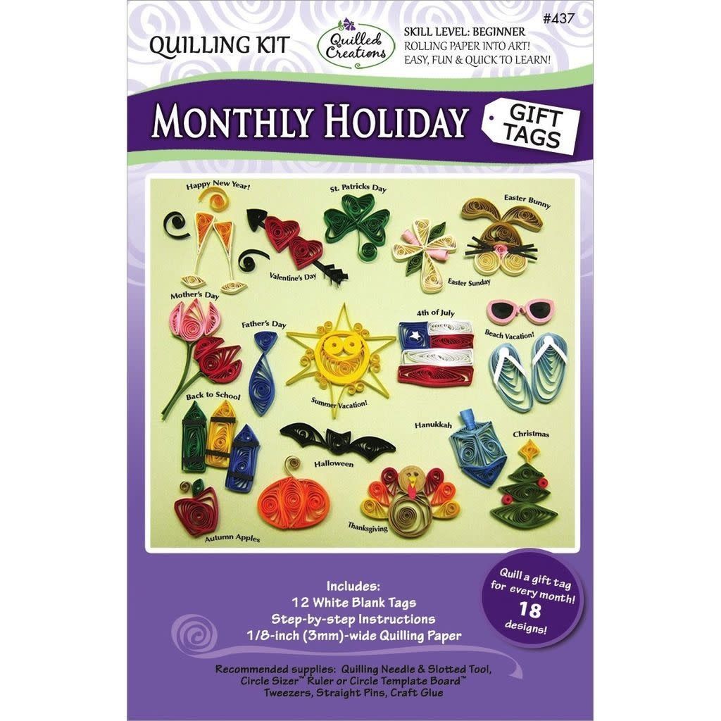 Quilled Creations Monthly Holiday Tags Quilling Kit