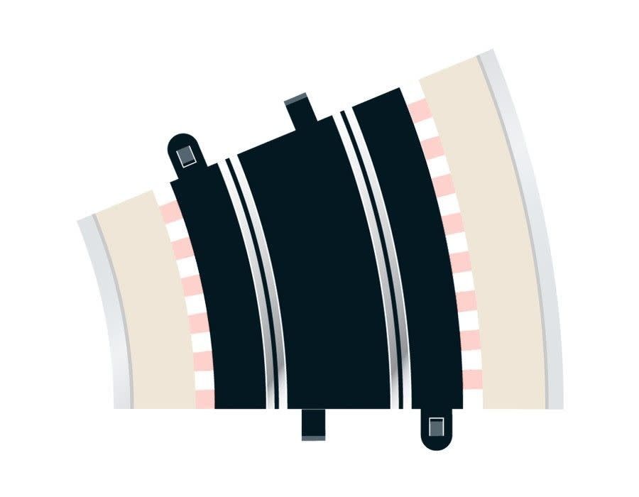 Scalextric TRACK OUTER CURVE 22.5 DEGREE