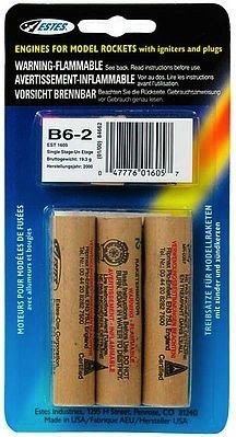 Estes B6-2 Model Rocket Engines (3)
