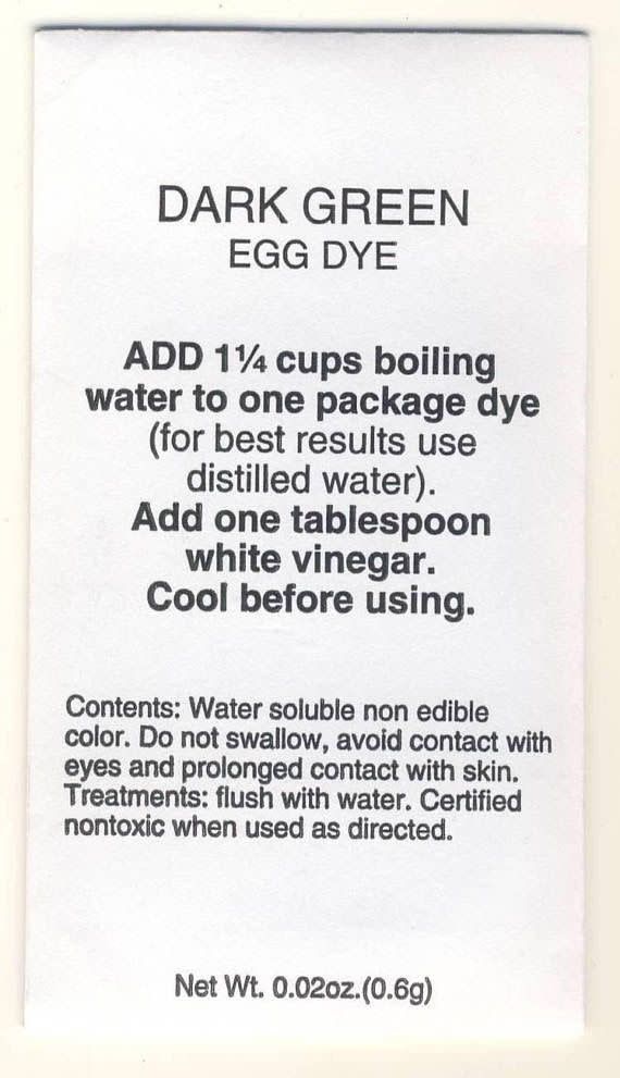 Babas Beeswax Egg Dye Dark Green