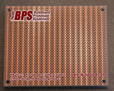 BPS 100x80mm 2 Hold Strip 1 Side ProtoBoard