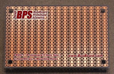 BPS 80x50mm 2 Hole Strip 1 Side ProtoBoard
