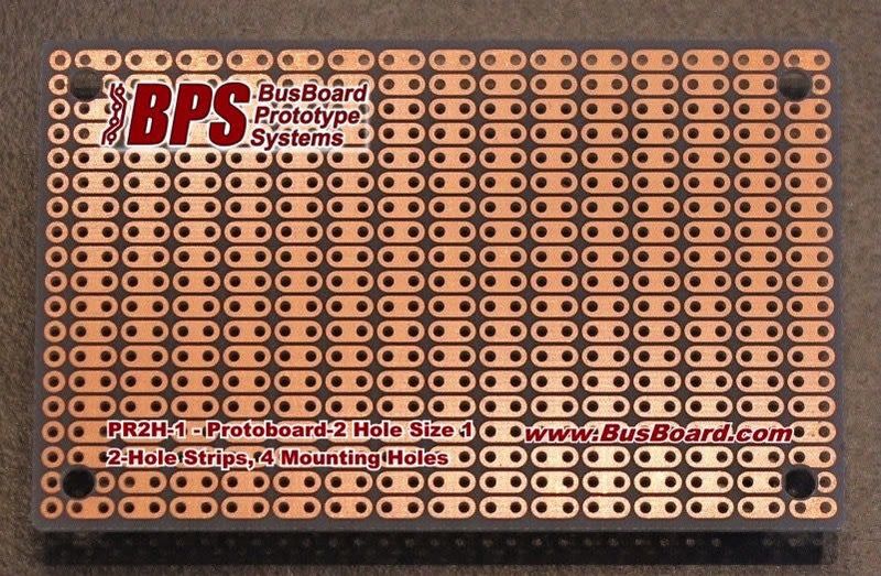 BPS 80x50mm 2 Hole Strip 1 Side ProtoBoard