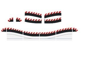 Carrera Outside Shoulder for Digital Chicane (Left or Right) Slot Car Track Set