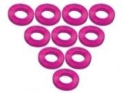 3 Racing Aluminum M3 Flat Washer 1.0mm 10pc Pink