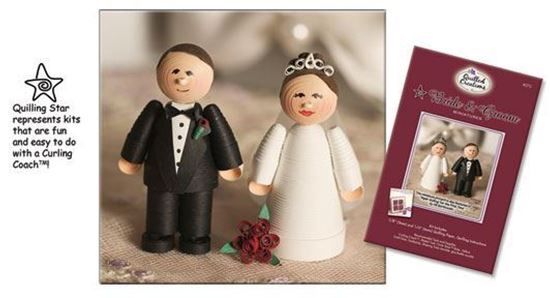 Quilled Creations Bride and Groom Miniature Quilling Kit