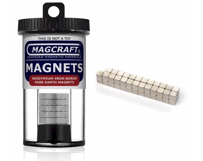 Magcraft 0.1875â€ CUBE RARE EARTH MAGNET (50)