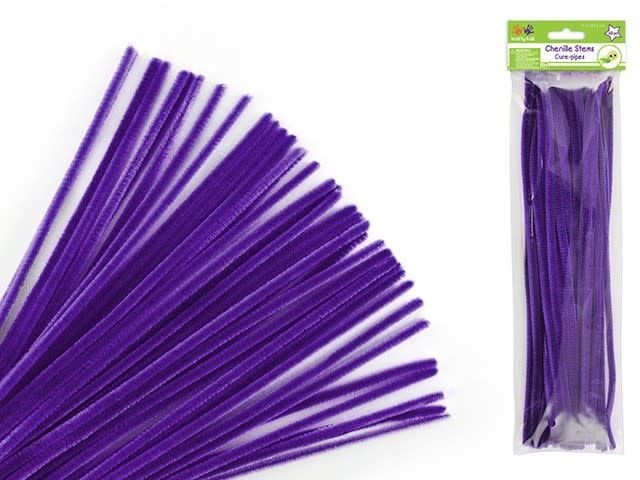 Krafty Kids Chenille Stems - Purple