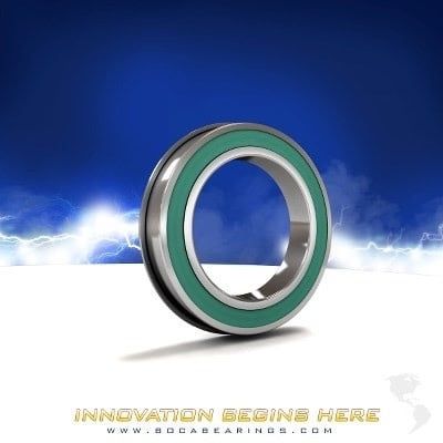 Boca Bearings 7x11x3mm Flanged Green Seal