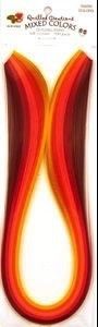 Quilled Creations 1/8in Warm Colors Quilling Paperr 100pc