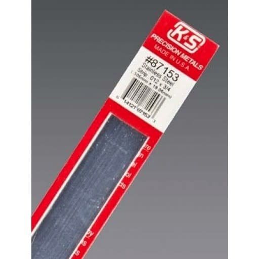 K&amp;S Engineering  SS STRIP.012 X 3/4 X 12''