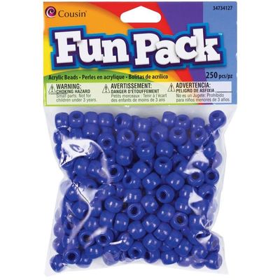 Cousins Blue Pony Beads 250pc