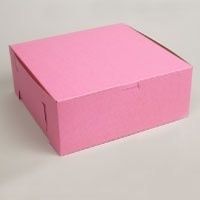 Retail Supplies 10x10x4in Pink Bakery 6 Cupcake Box