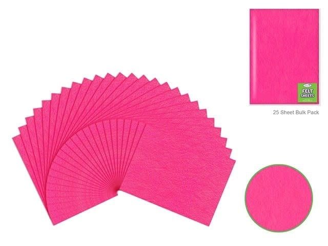 MultiCraft 9x12in Flet Sheet Hot Pink