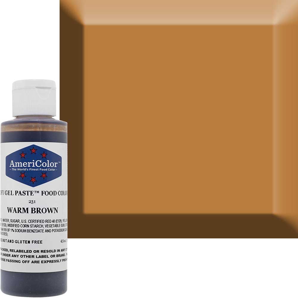 AmeriColor 4.5oz Soft Gel Warm Brown