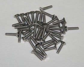 APS 5x12mm Stainless Steel Flat Hex Screws