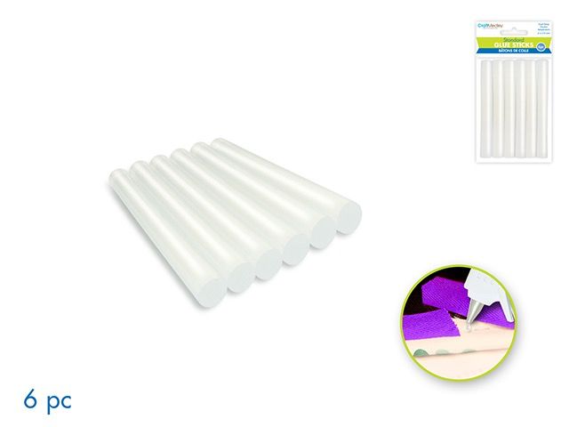 CraftMedley 4in Glue Stick Dual Temp 6pc