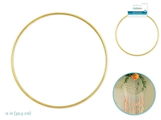 CraftMedley Brass Ring 12&quot;