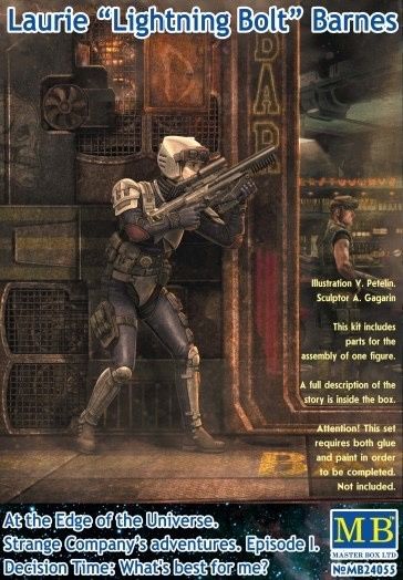 Masterbox 1/24 Laurie Lightning Bolt Barnes Special Forces Fighter w/Gun