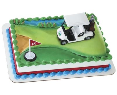 Bakemark Heading For The Green Golf Cart Cake Topper