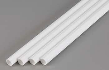 Evergreen Scale Models 11/32in Polystyrene Round Tubing 4pc