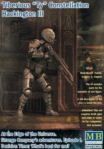 Masterbox 1/24 At the Edge of the Universe Tiberious Ty Constellation Hackington III with Gun