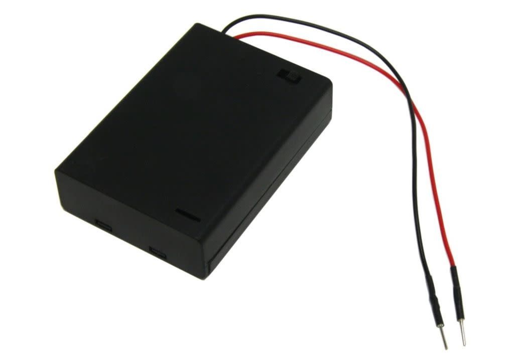 BPS 15cm 3AA Battery Box with Switch and BreadBoard Pins