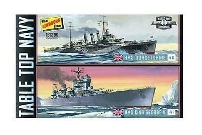 Lindberg 1/1200 TABLETOP NAVY KING GEORGE/DORSETSHIRE