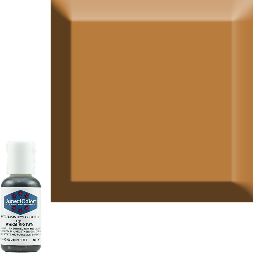 AmeriColor 0.75oz Soft Gel Warm Brown