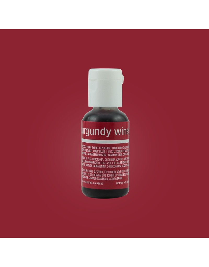 Chefmaster Burgundy Wine Gel 0.70oz