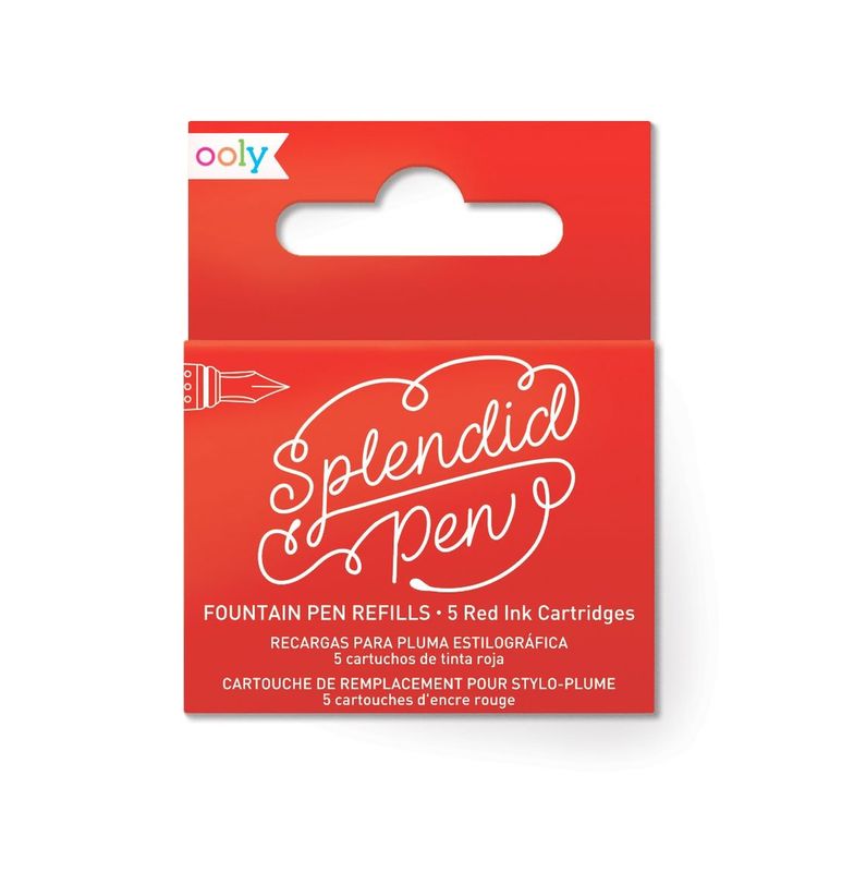 Ooly Fountain Pen Refill Red