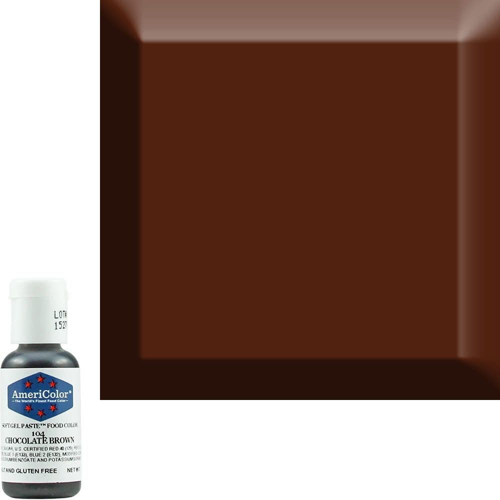 AmeriColor 0.75oz Soft Gel Chocolate Brown