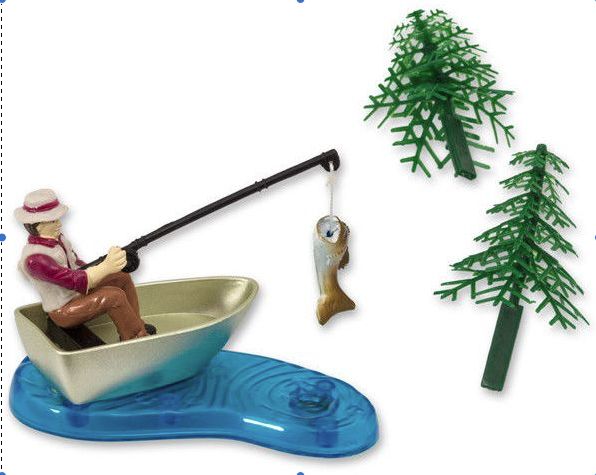 Bakemark Fisherman with Action Fish Cake Topper