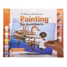 Royal &amp; Langnickel Blue Water Mallards Paint By Number