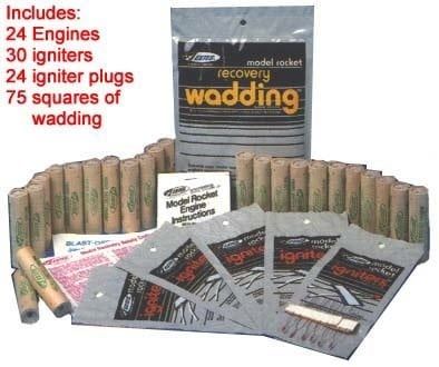 Estes 1/2A3-4T Rocket Engines Bulk Pack (24)