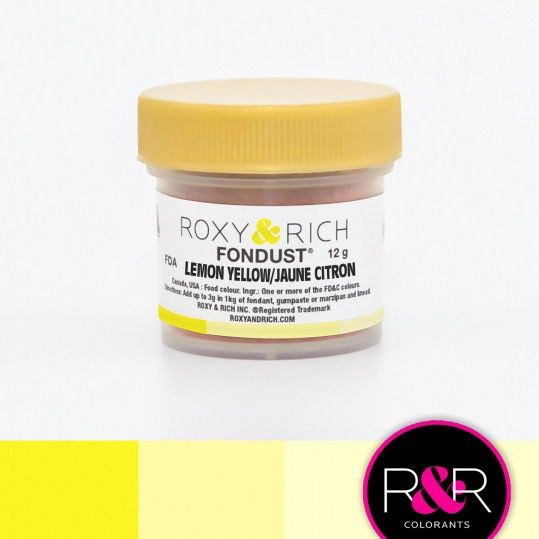 Roxy &amp; Rich Fondust Lemon Yellow 4g