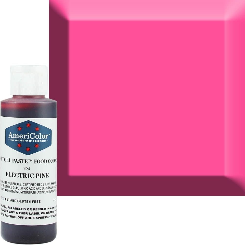 AmeriColor 4.5oz Soft Gel Electric Pink