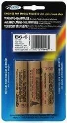Estes Rockets B6-6 Model Rocket Engines 3pc