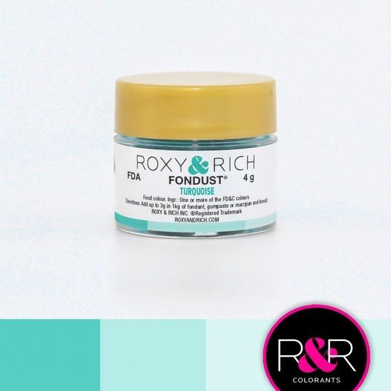 Roxy &amp; Rich Fondust Turquoise 4g