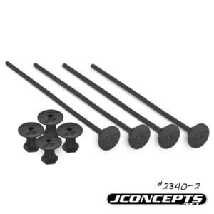 J Concepts 1/10th Off-Road Tire Stick, Holds 4 Mounted Tires, Black