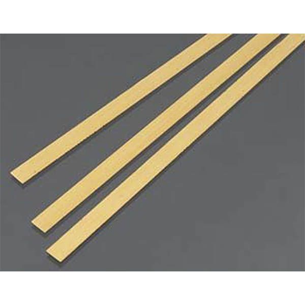 K&amp;S Engineering  Brass Strip - 0.5mm thick x 6mm wide x 300mm Long