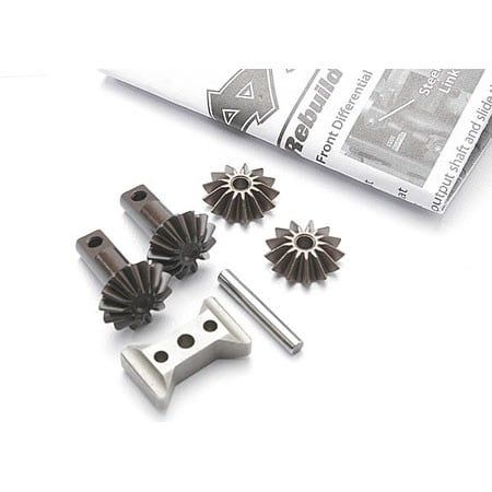 Traxxas Gear set, differential (output gears (2)/ spider gears (2)/ spider gear shaft/ diff carrier support)