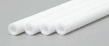 Evergreen Scale Models 5/32in Polystyrene Round Tubing 4pc