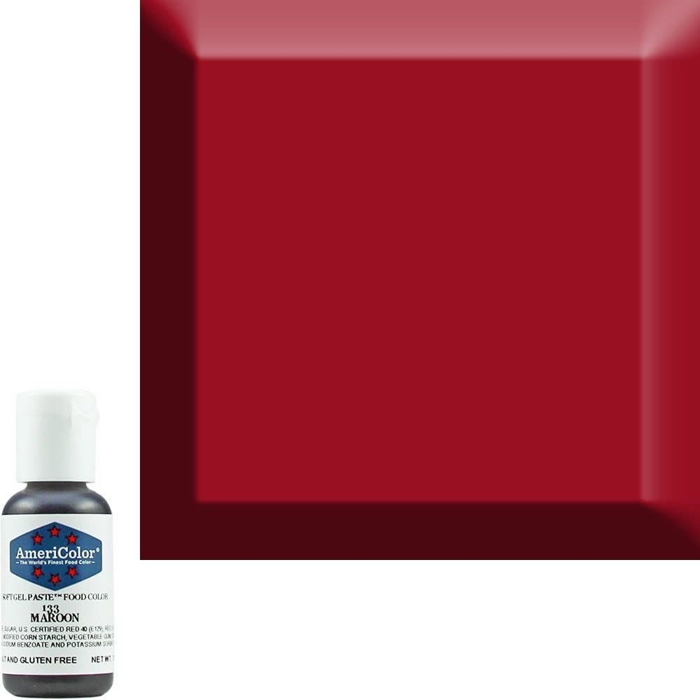 AmeriColor 0.75oz Soft Gel Maroon