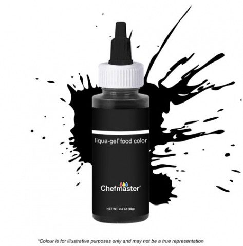 Chefmaster Coal Black Gel 2.3oz