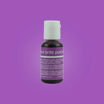 Chefmaster Neon Bright Purple Gel 0.7oz