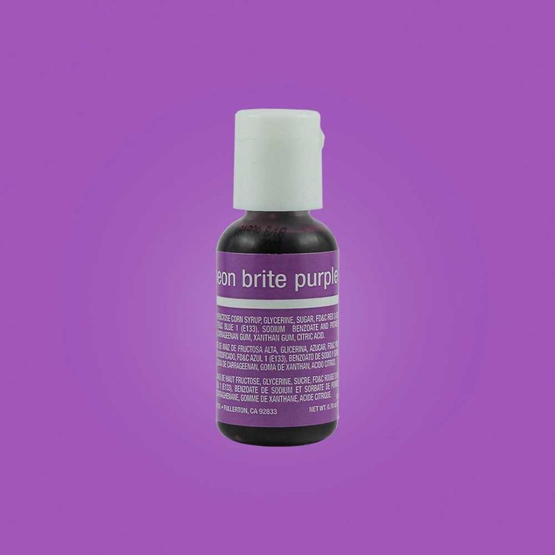 Chefmaster Neon Bright Purple Gel 0.7oz