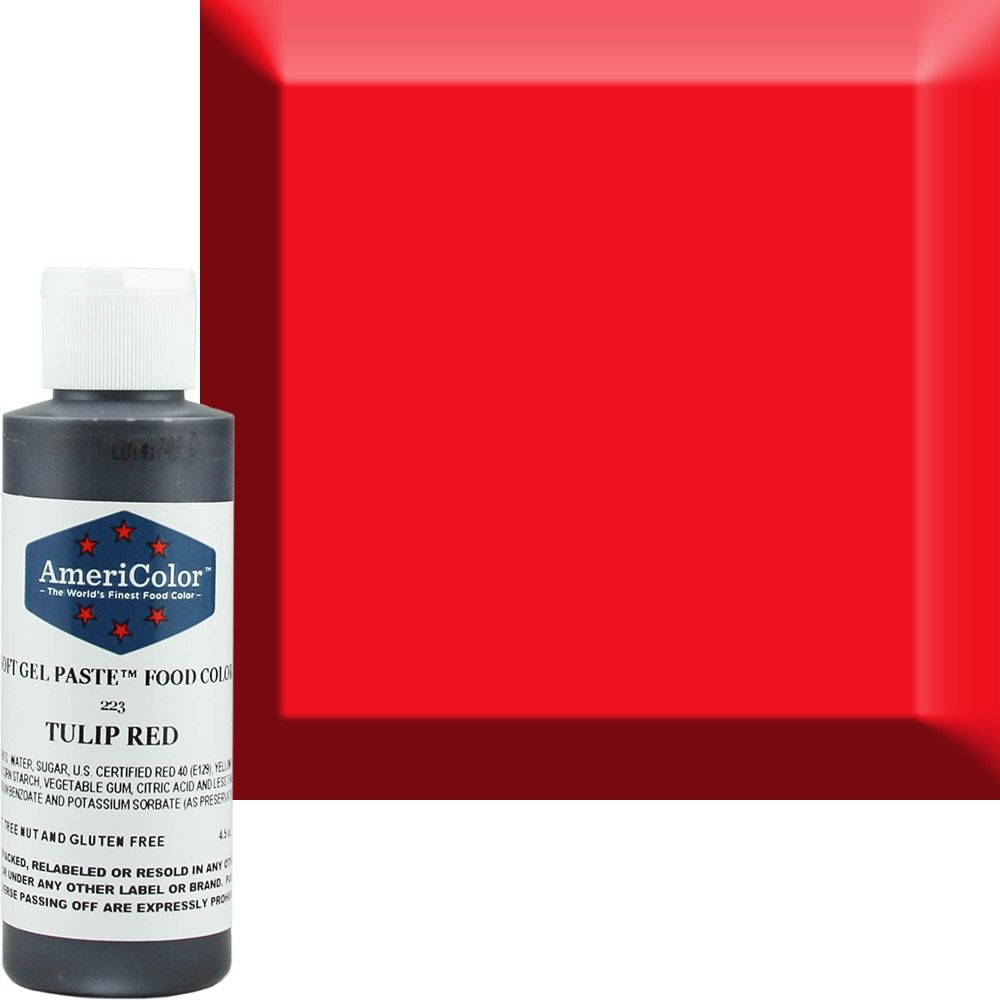 AmeriColor 4.5oz Soft Gel Tulip Red