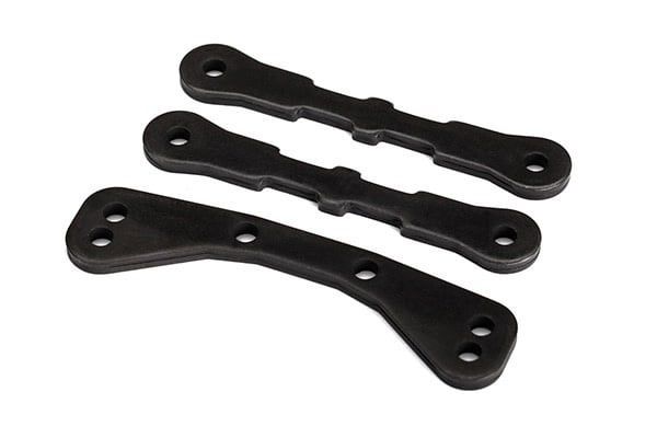 Traxxas Bulkhead tie bar, upper (1)/ lower (2) (steel): X-Maxx