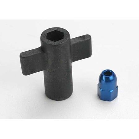 Traxxas Antenna Crimp Nut &amp; Antenna Nut Tool Set (Blue)